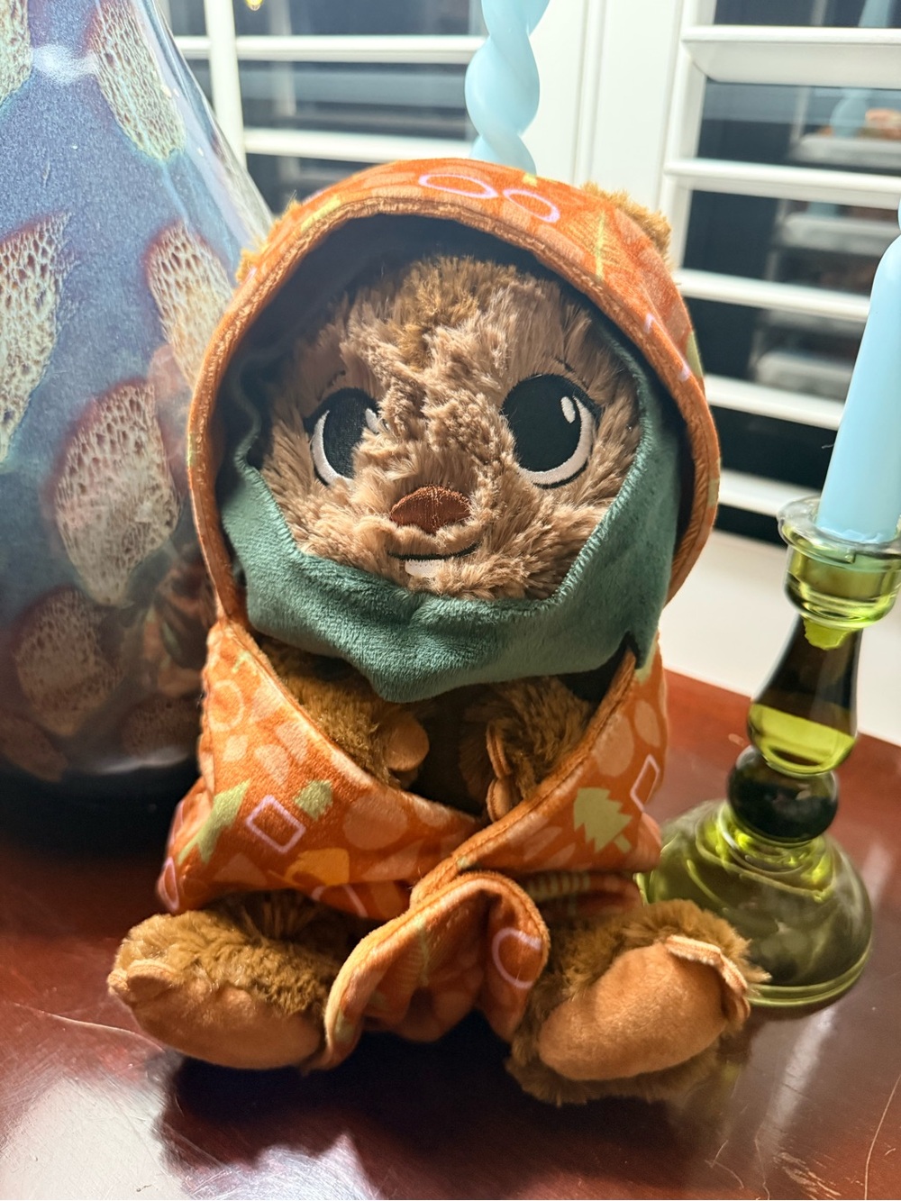 Disney Parks Baby Ewok Blanket Pouch Plush
